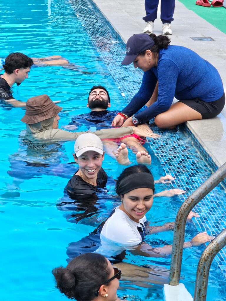 Seguridad en agua profunda y estabilizacion Fisio Acuatica