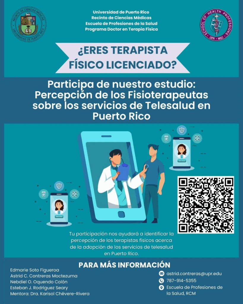 Infografico - Percepción de los Terapistas Físicos sobre los Servicios de Telesalud